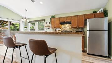 Microwave, oven, stovetop, dishwasher