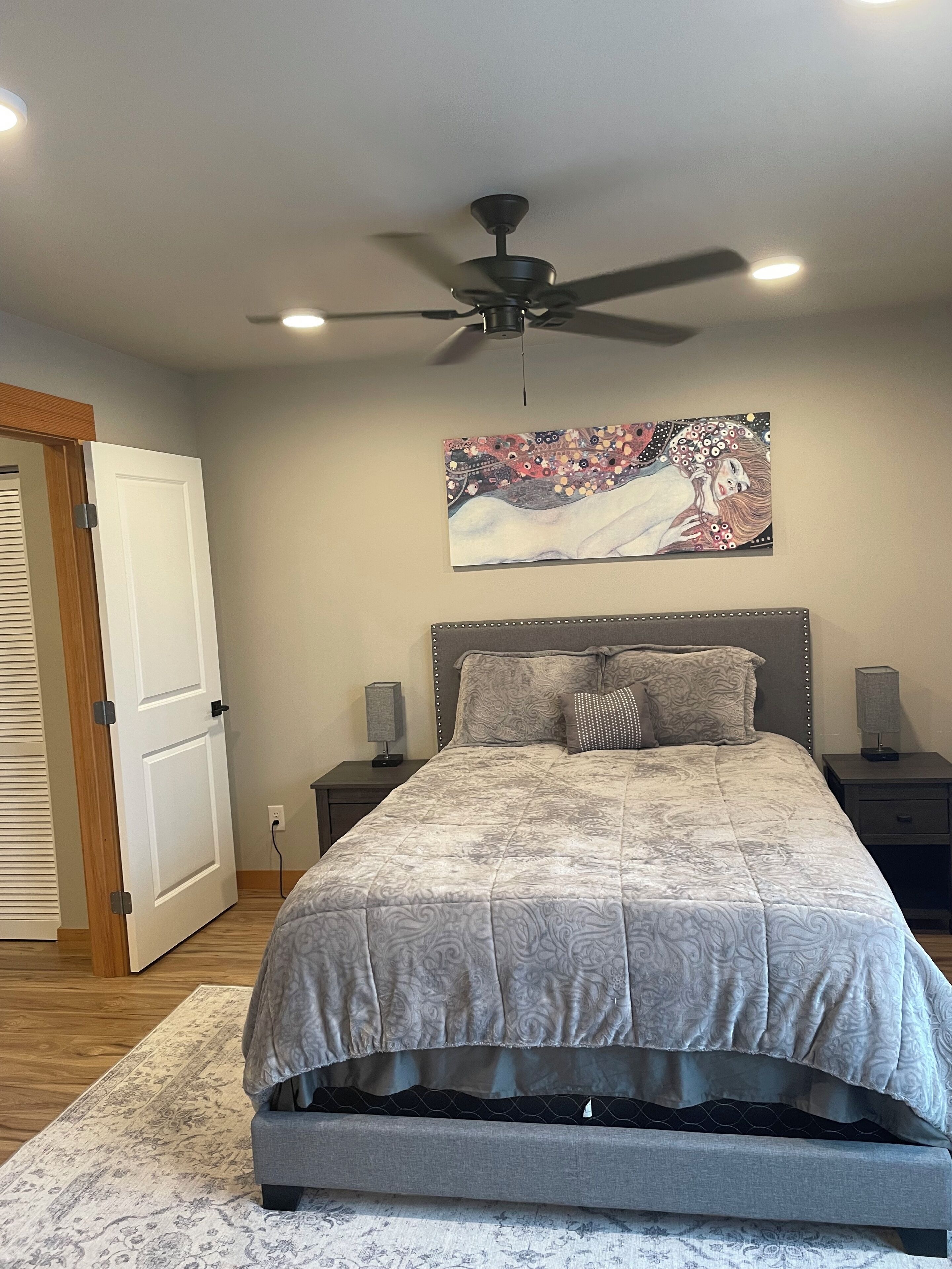 1 غرفة نوم وواي فاي وملاءات أسرّة