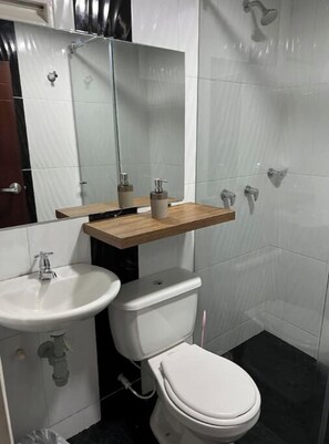 Towels, soap, toilet paper