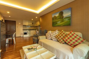 Living area - Modern Condo 100m from the Beach c128 (Rawai)
