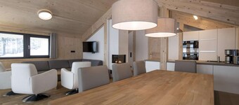 Nice chalet with balconies