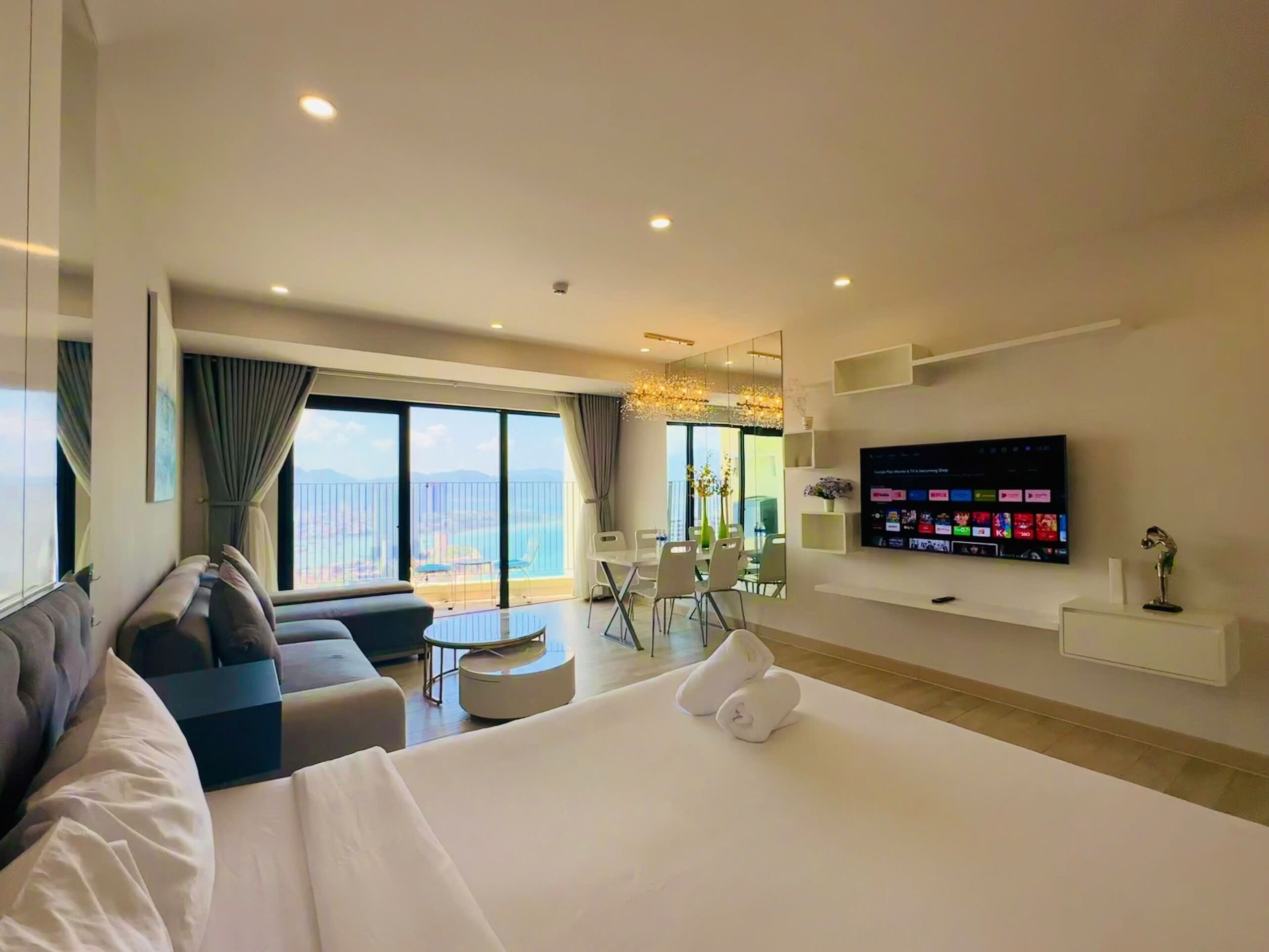 浪漫公寓, 临海 | 熨斗/熨衣板、免费 WiFi、床单