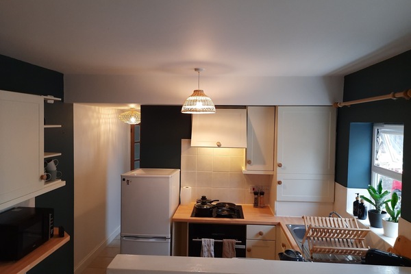 KĂŒhlschrank, Mikrowelle, Ofen, Herdplatte