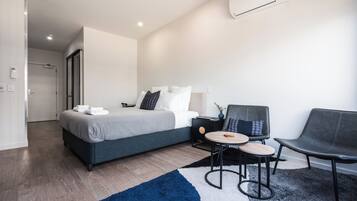 Apartamento Business, vistas a la ciudad | Wifi gratis y ropa de cama