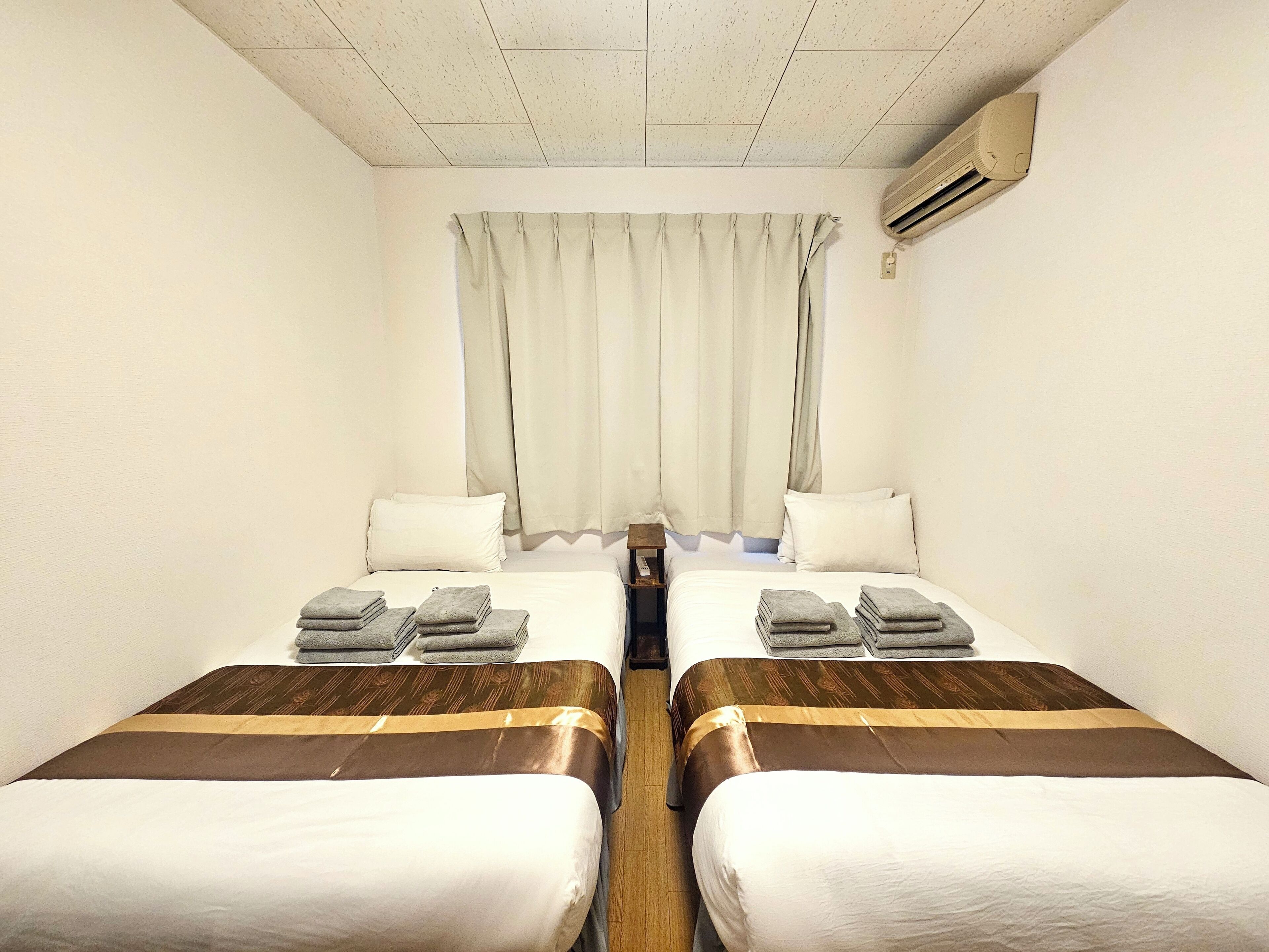 Hypo-allergenic bedding, desk, blackout curtains, iron/ironing board