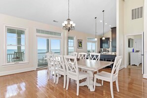 Dining - Beautiful 4 BR with private pool & ocean views from most every room! (Emerald Isle)