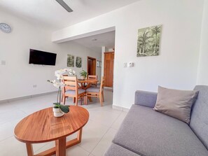 Apartment, 2 Bedrooms, Smoking, Balcony | Living room - New 2BR APT in Sosua Town, Close to Strip and Next to Supermarket (Sosúa)