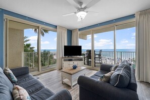 Smart TV - New Listing! Beachfront! 3rd Floor-Skip Elevators! Wrap Balcony (Panama City Beach)