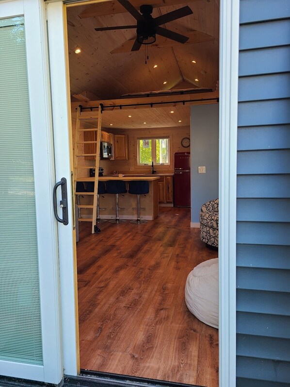 Interior - Cozy Sebago cottage with community dock, swimming and mooring. (Standish)