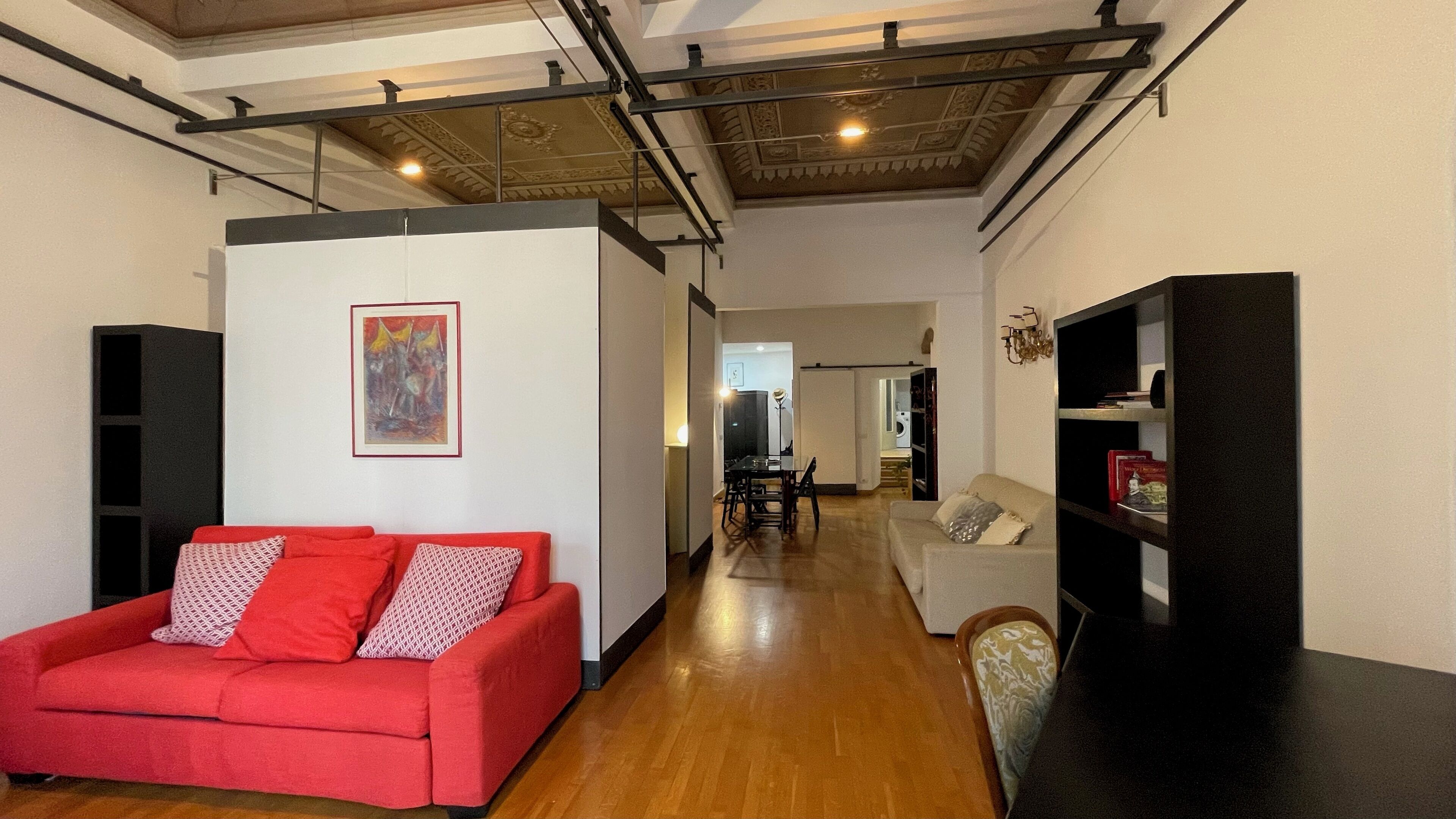 Estudio, vistas a la ciudad | Cortinas opacas, tabla de planchar con plancha, wifi gratis