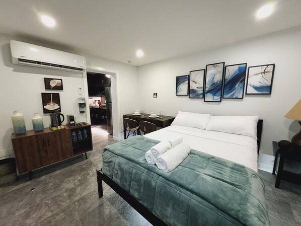 1 室のベッドルーム、アイロン / アイロン台、WiFi、ベッドシーツ