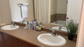 Towels, soap, toilet paper