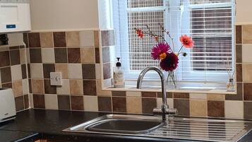 House | Bathroom | Combined shower/tub, deep soaking tub, hair dryer, towels