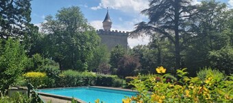 Medieval castle apartment near historic Mirepoix