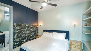 3 bedrooms, iron/ironing board, bed sheets