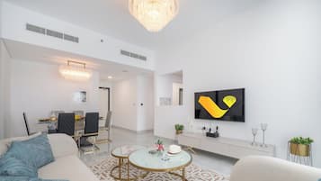 Departamento exclusivo | Área de sala de estar | Televisión de pantalla plana