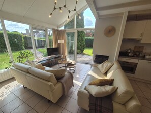 TV connectée, cheminée