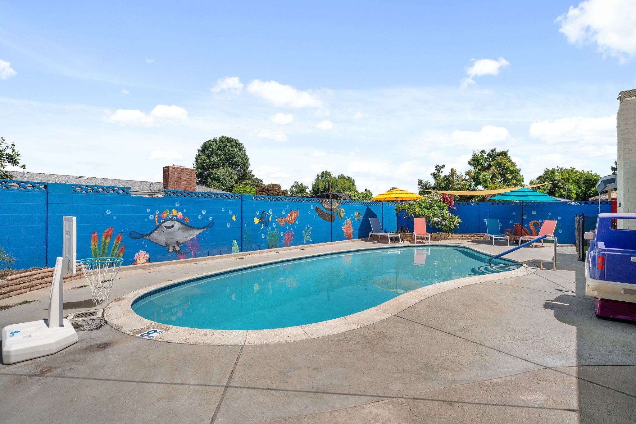 Udendørs pool, opvarmet pool