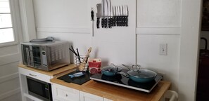 Microwave, oven, stovetop