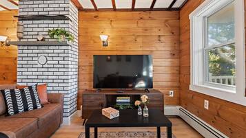 Smart TV, foosball, books