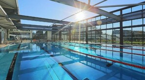 Indoor pool, a heated pool