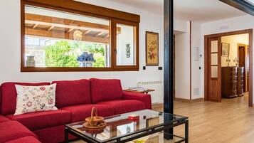 Televisie en een open haard