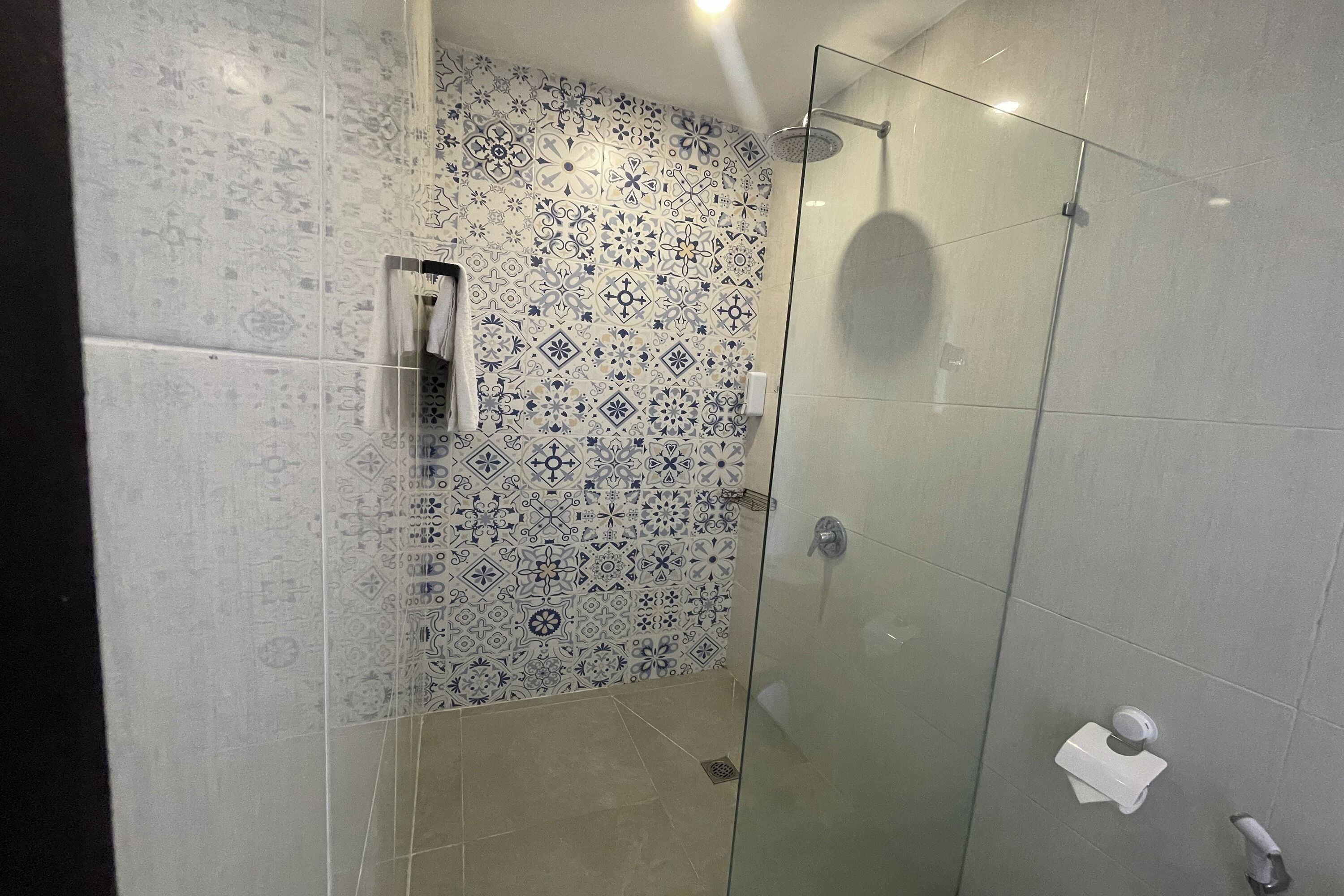 Standard Double Room | Bathroom | Shower, rainfall showerhead, free toiletries, hair dryer