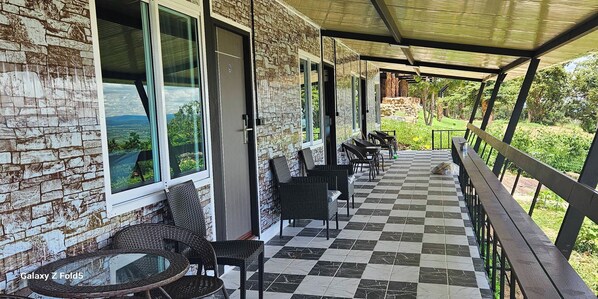 Standard-Zweibettzimmer | Blick vom Balkon
