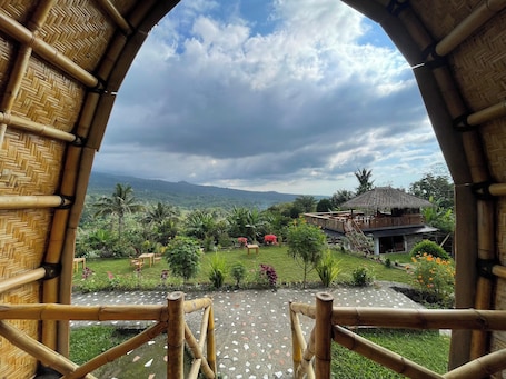 Habitación estándar doble | Vistas desde la habitación. Villa Bambu Rinjani & Restaurant