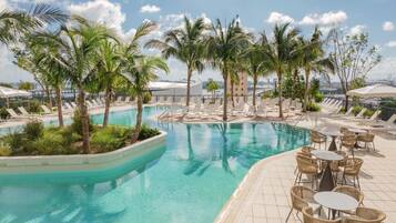 Een verwarmd zwembad