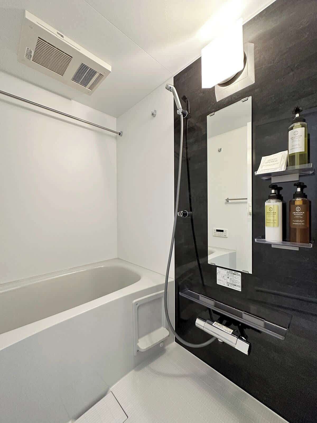 Dutxa, assecador de cabells, tovalloles i sabó 