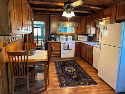 Nestled close to a sandy, secluded beach, this is a cozy retreat.
