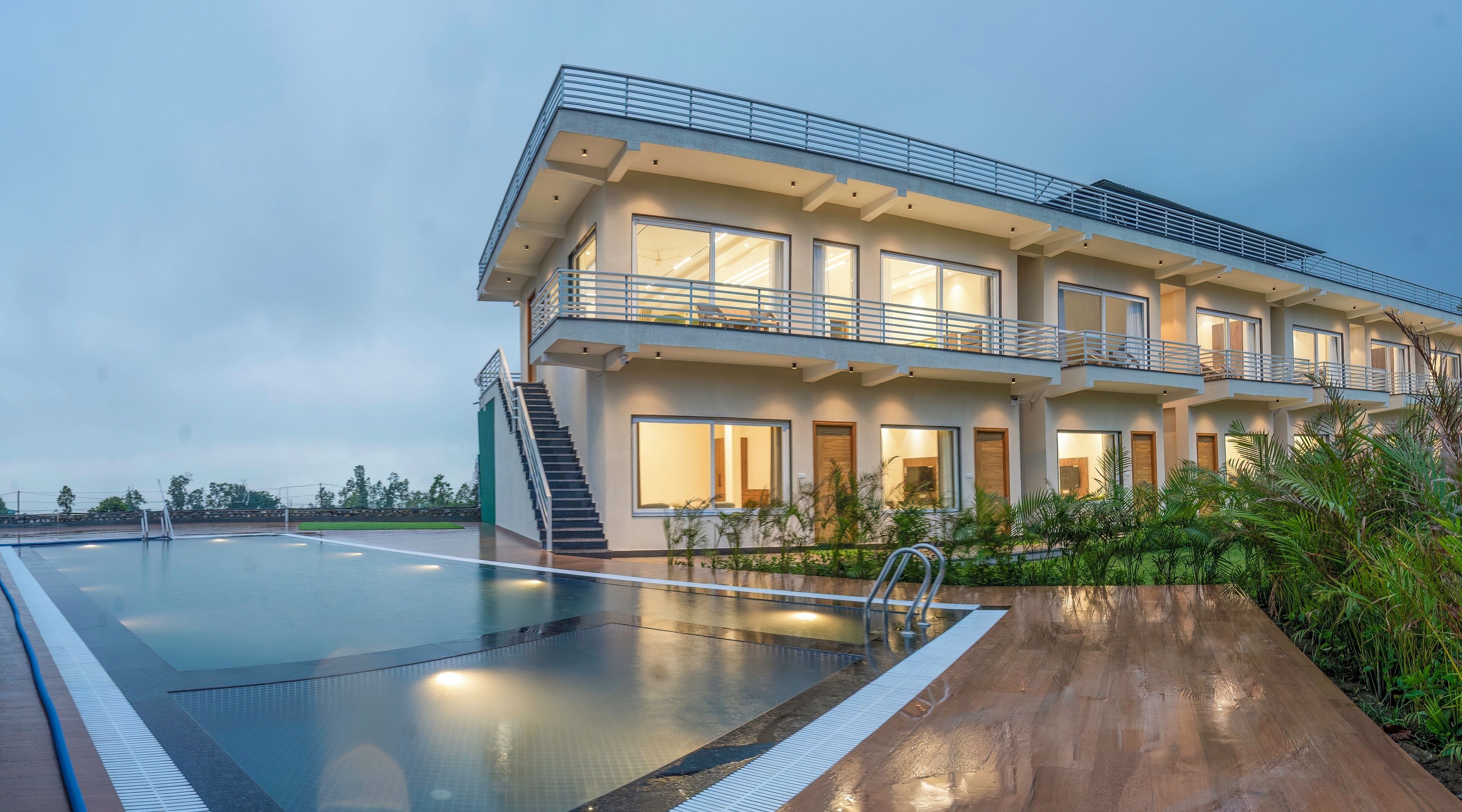 Konaklama yerinin ön cephesi