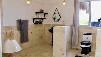 Family Apartment | Bathroom | Bathtub, hair dryer, towels, soap