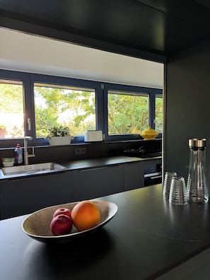 Frigorífico, horno, placa de cocina y lavavajillas