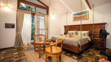 African Village with Balcony | Premium bedding, desk, free WiFi, bed sheets