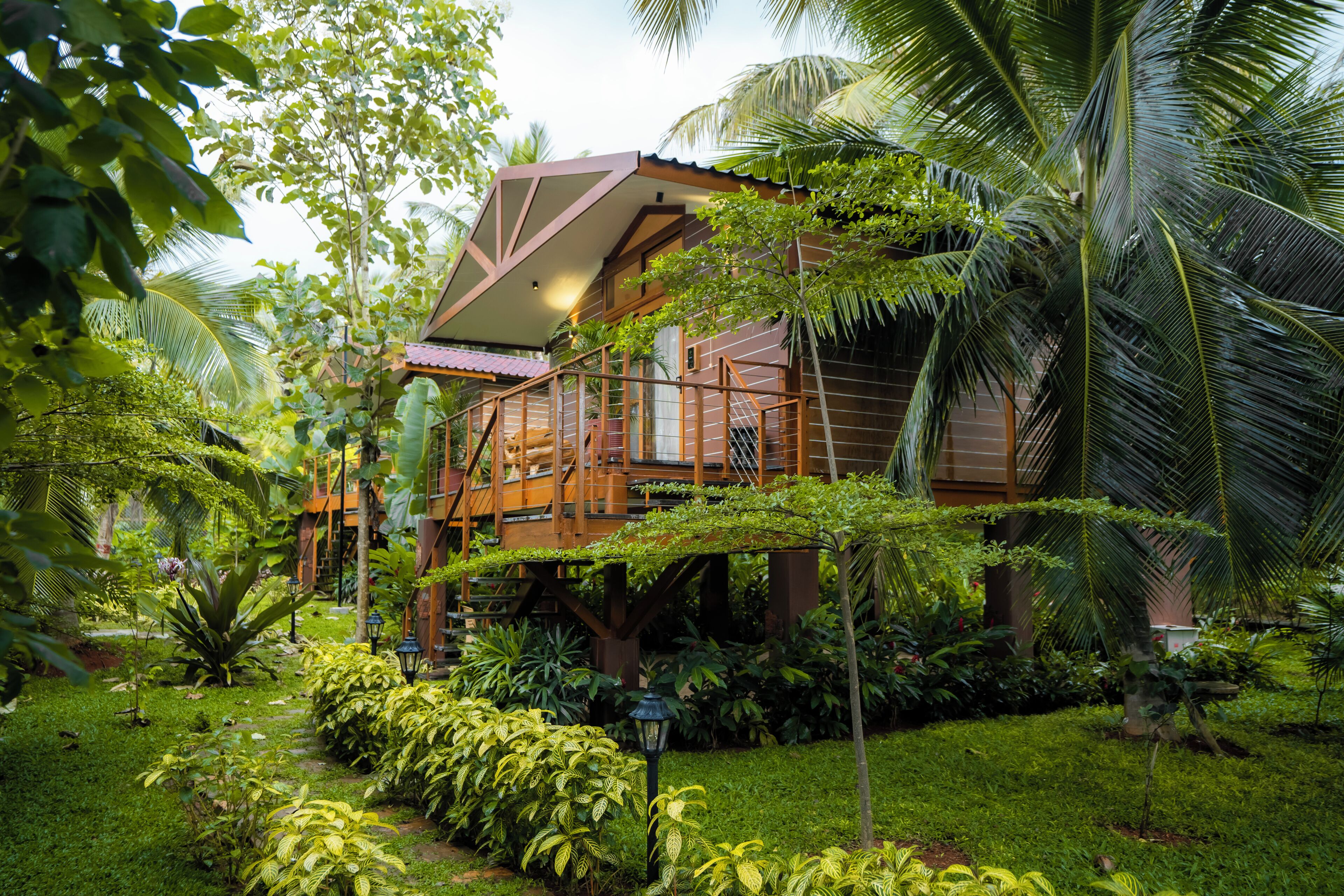 African Village with Balcony | Garden view