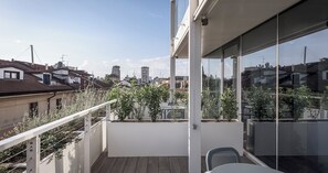 Deluxe Double Room, 1 Queen Bed, Terrace, Tower | Terrace/patio