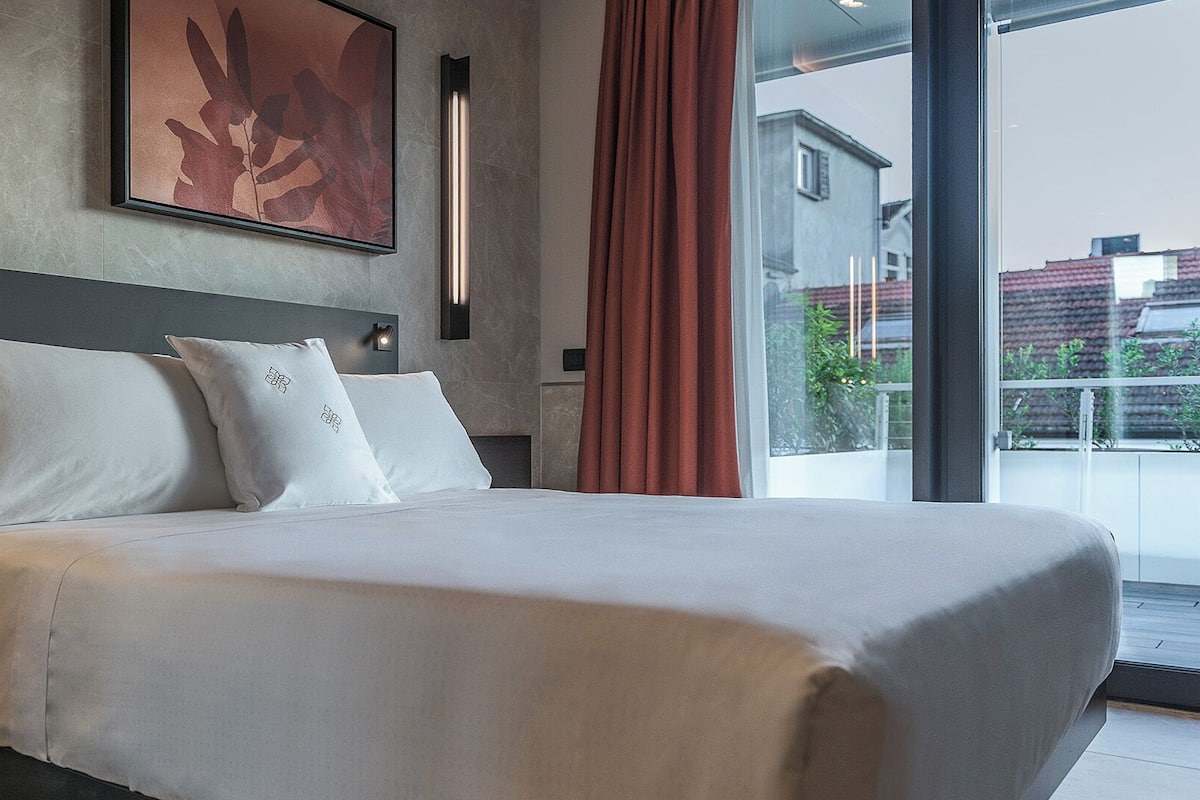Deluxe Double Room, 1 Queen Bed, Terrace, Tower | Down comforters, minibar, in-room safe, desk