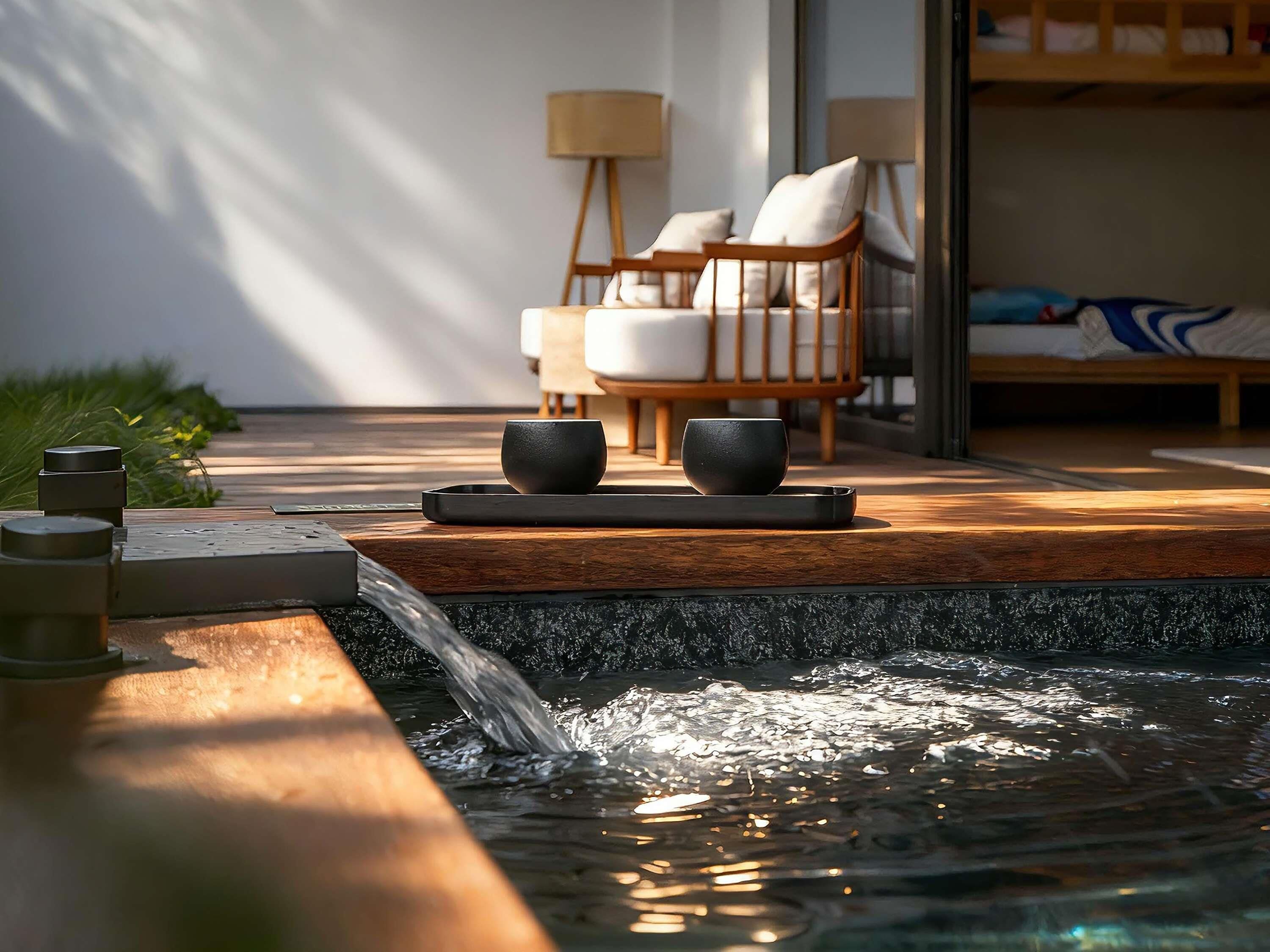 Down comforters, free minibar, in-room safe, blackout drapes