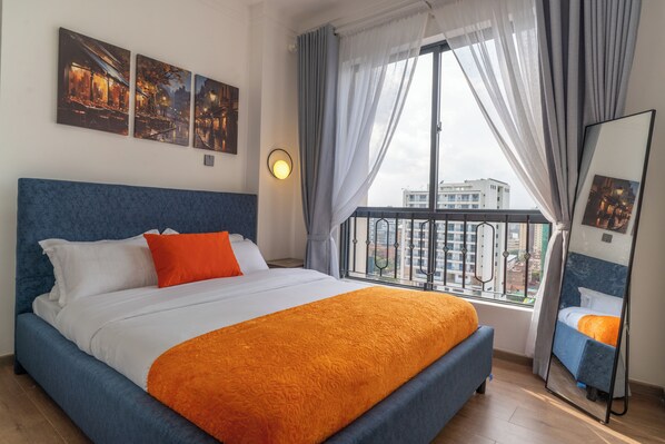 2 bedrooms, iron/ironing board, WiFi, bed sheets - Skyline Consonancy with gym and heated swimming pool (Nairobi)