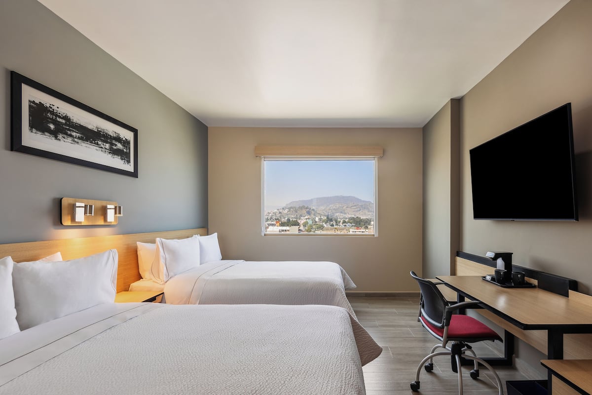 Superior Room, 2 Double Beds | In-room safe, desk, laptop workspace, blackout drapes
