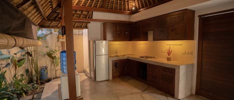 Villa, 2 Bedrooms, Pool View | Private kitchen
