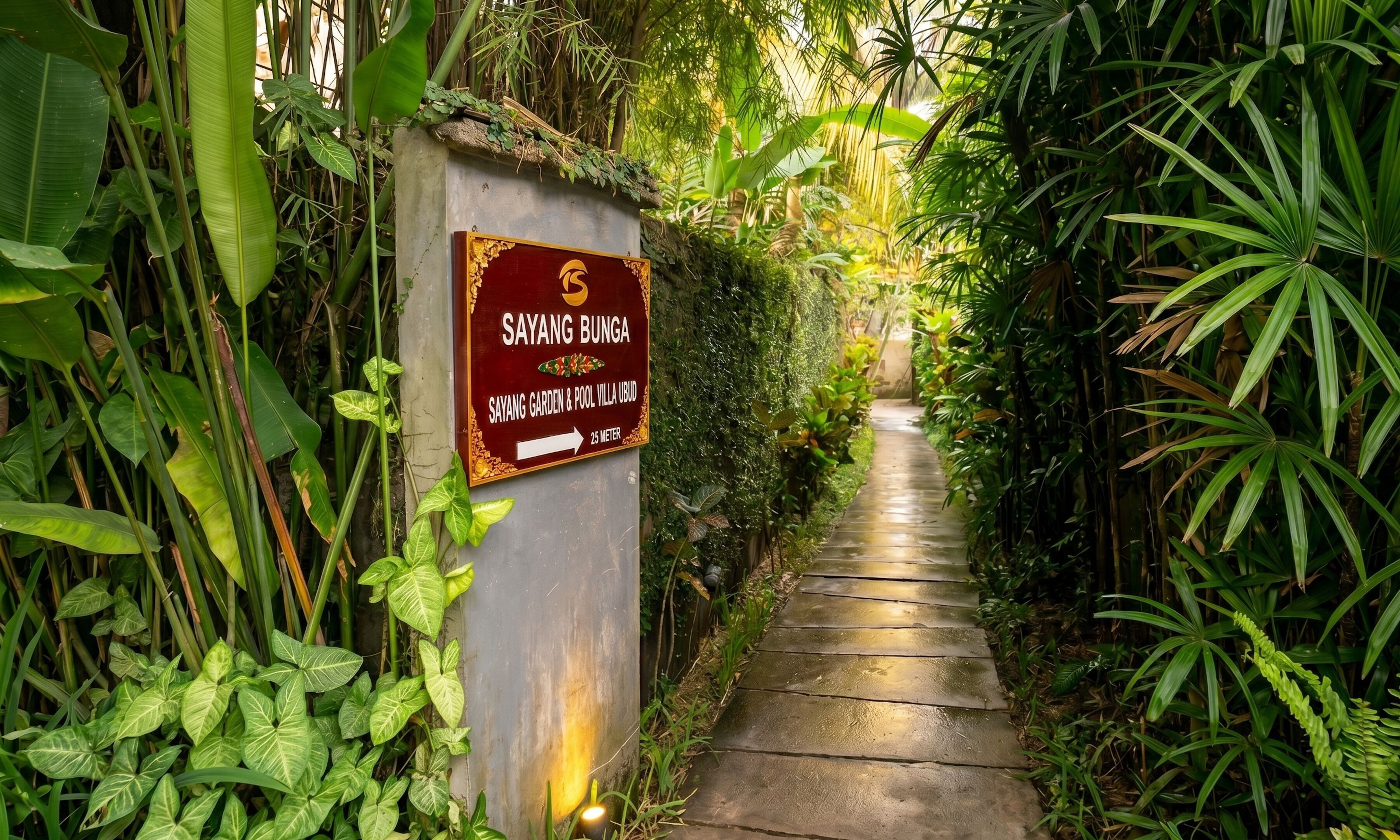 Entrée de l’hébergement
