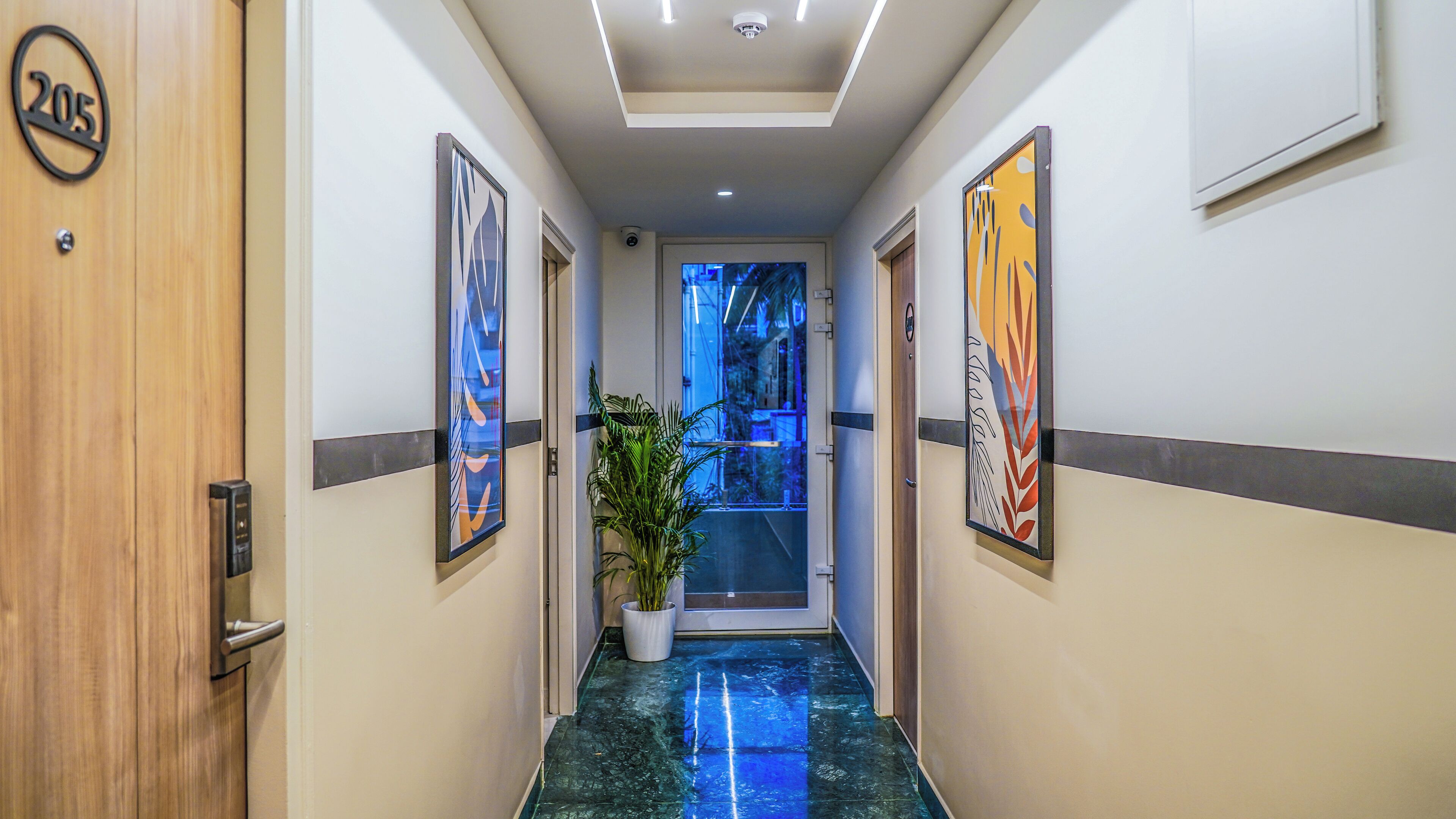 Interior entrance