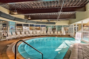 Indoor pool, a heated pool