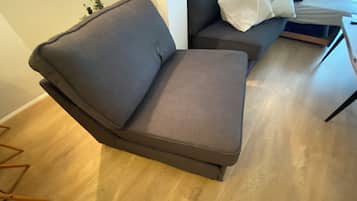 Comfort Apartment | Living area | 32-inch LCD TV with cable channels