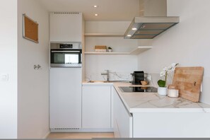 Leilighet | 1 soverom, skrivebord og internett