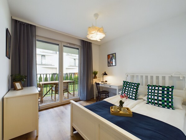 Apartment, 1 Bedroom, Balcony | 1 bedroom, individually decorated, desk, laptop workspace - Apartment Near the River by Renters (Kraków)