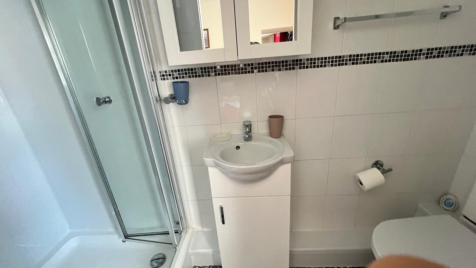 Hair dryer, towels